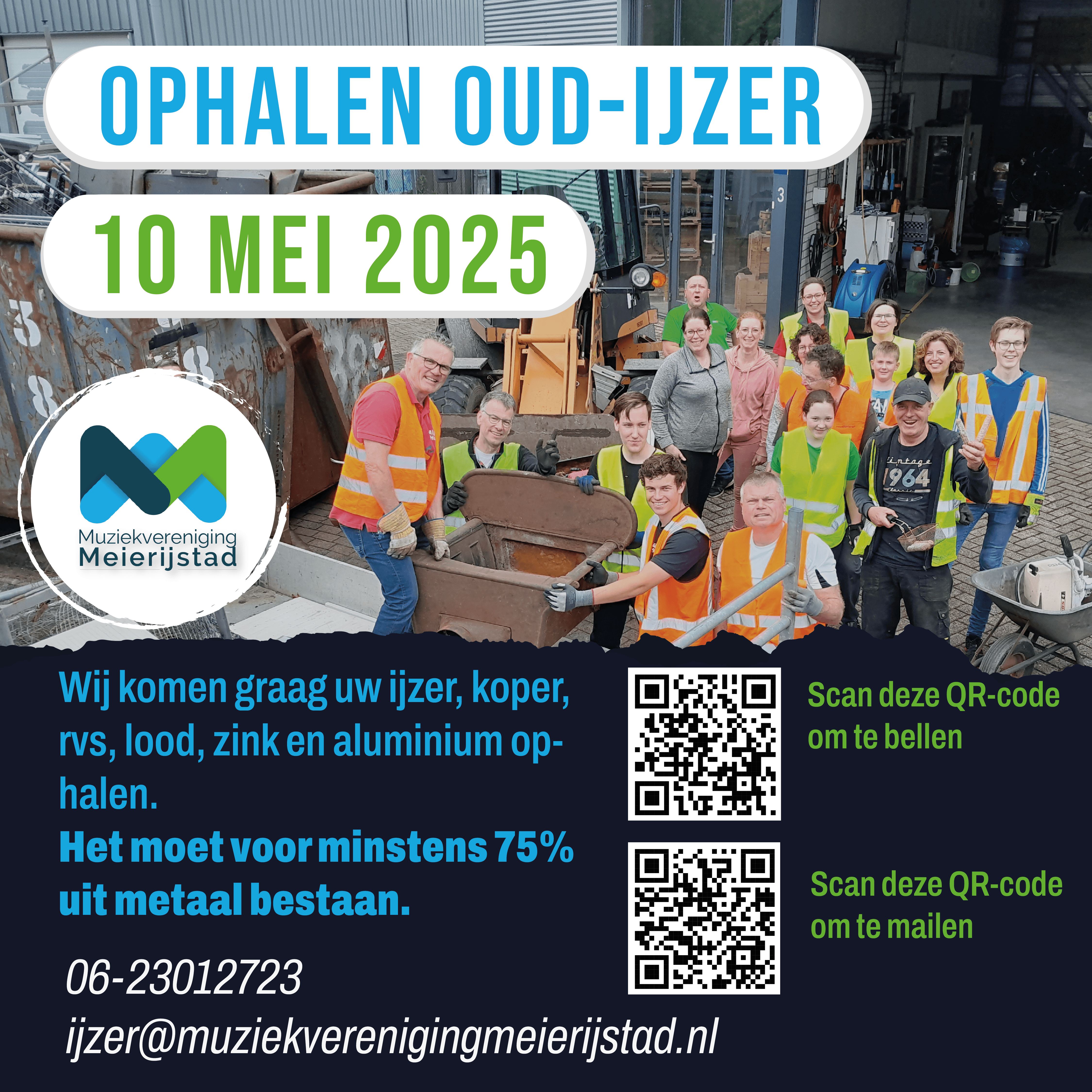 Featured image for “Muziekvereniging Meierijstad organiseert jaarlijkse Oud IJzer Ophaaldag voor concerten in de gemeente ”
