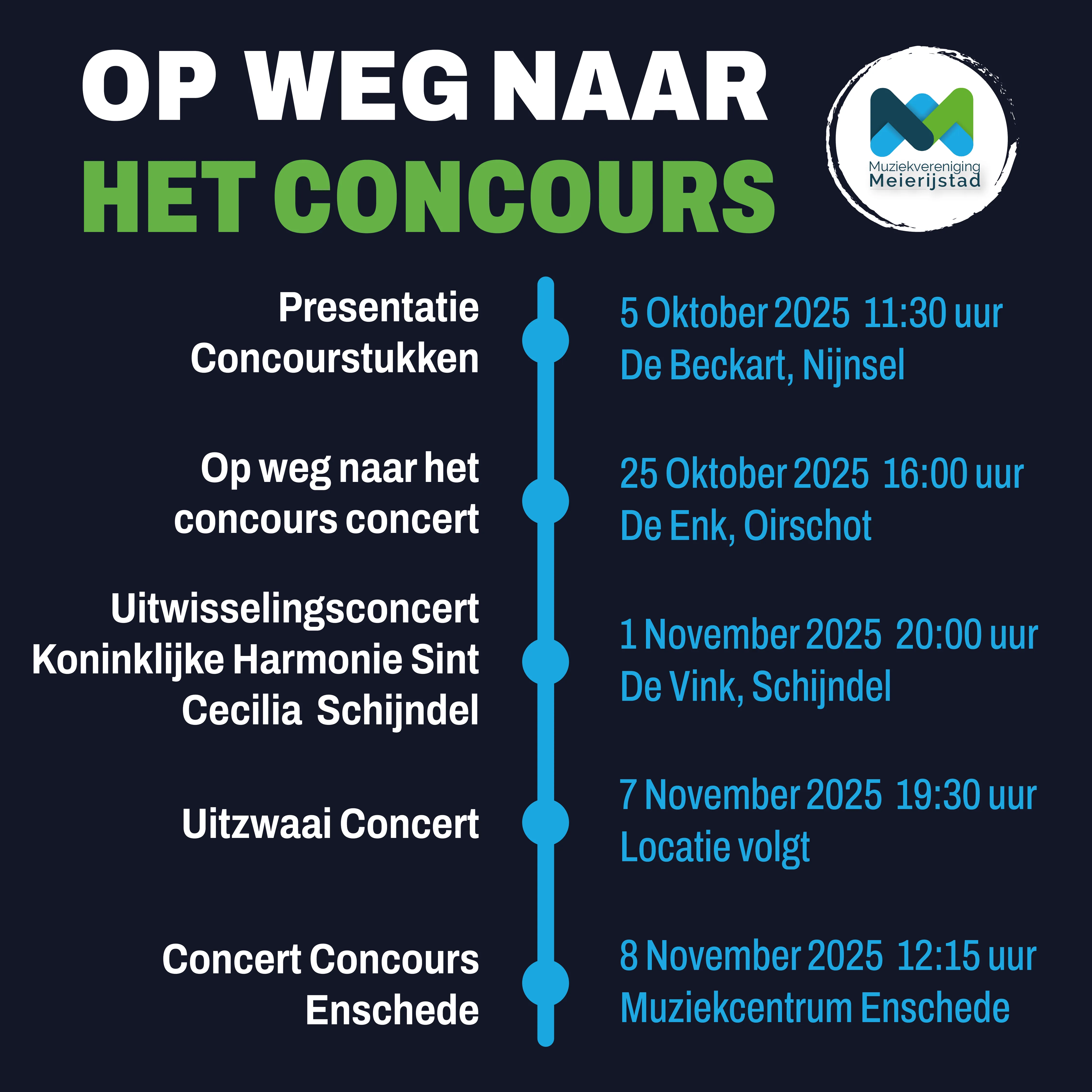 Featured image for “Muziekvereniging Meierijstad naar concours in Enschede”